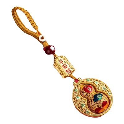 平安葫芦汽车钥匙扣挂件铜小礼品