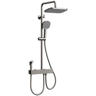 ARROW/箭牌卫浴净界枪灰恒温淋浴花洒套装家用钢琴键增压淋浴器0