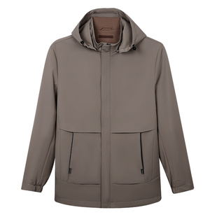 才子男装官方可拆卸弹力连帽夹克男生2025新款潮流外套休闲秋装