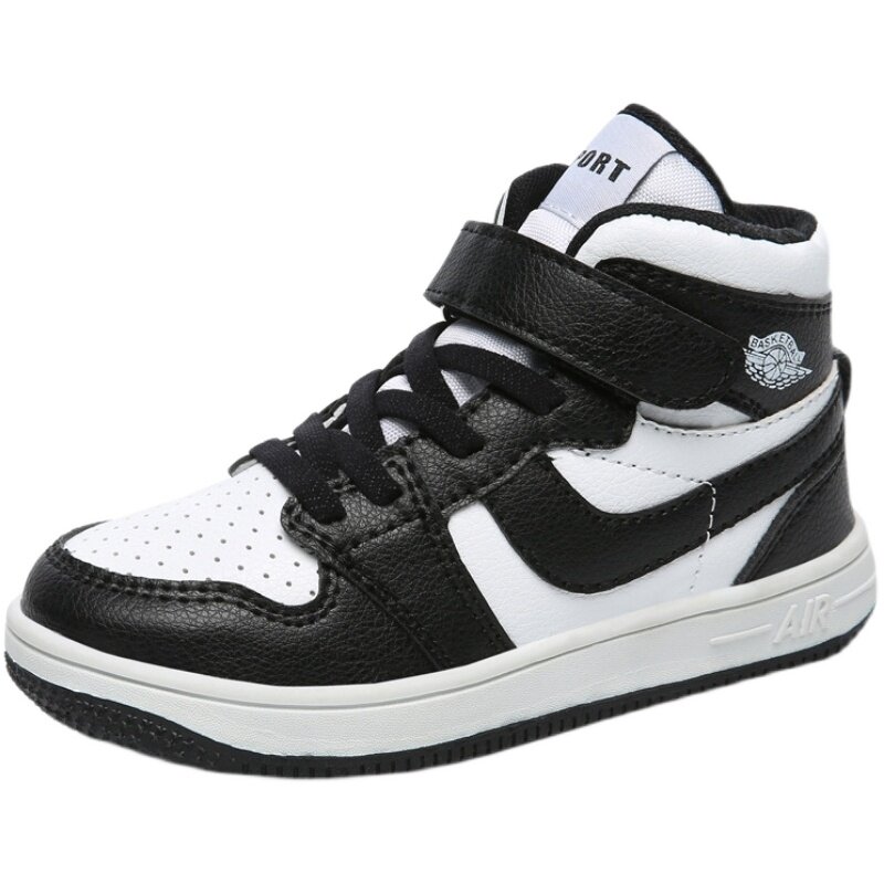 小黄鸭儿童版a鞋j男童鞋2021秋男孩空军一号板鞋中大童运动篮球鞋