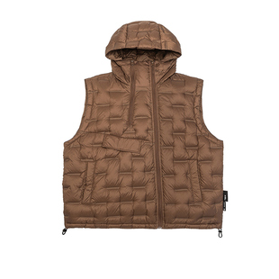 咖色羽绒服男短款立领加厚保暖外套冬季2025马甲坎肩大码上衣休闲