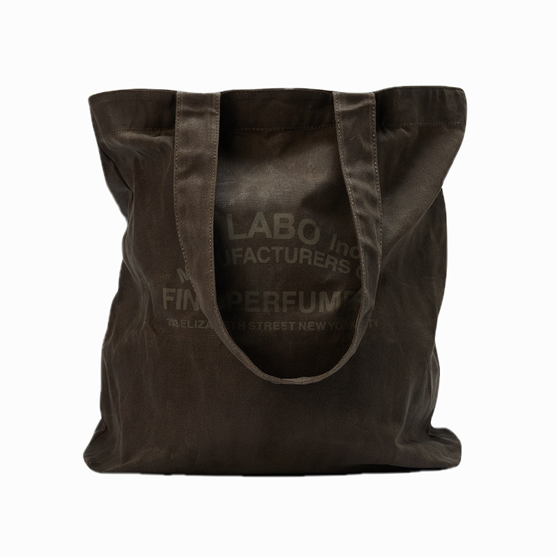 【当天发】EddyStore 自主非LE LABO TOTE BAG美国产油蜡布托特包