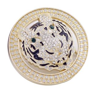 寸5合金扣头水钻皮带头男平滑扣头个性裤带头腰带头卡子配件4.0CM