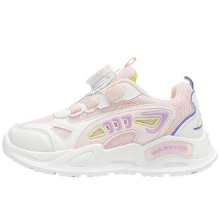 回力童鞋女童运动鞋2026春季新款儿童白鞋旋钮鞋女孩休闲网鞋透气