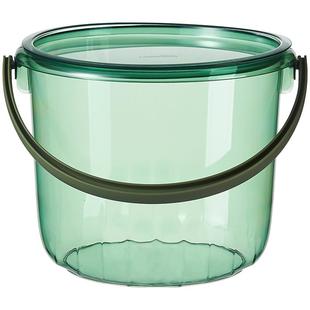 加厚透明带盖水桶家用手提圆桶钓鱼洗澡洗衣大号食品级储水塑料桶