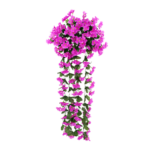 仿真紫罗兰吊兰花壁挂花藤大绣球假花塑料花绢花藤条阳台婚庆装饰