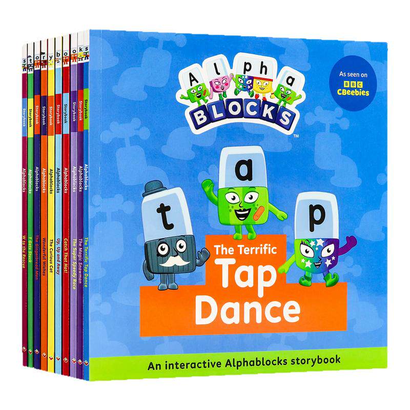 Alphablocks字母积木故事书10册