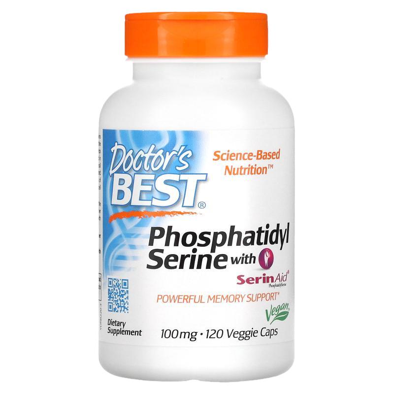 Doctor'sBest磷脂酰丝氨酸PS提高睡眠改善焦虑大脑健康帮助