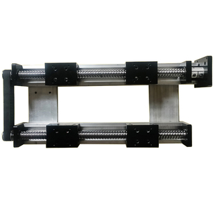 直线滑台机械手变距滚珠丝杆双向正反转正反牙左右旋对开导轨模组