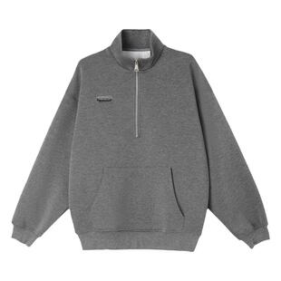 PAPERLLL辛间白色设计感立领上衣半拉链高端卫衣女款2026新款爆款