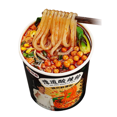 豫道食品湿粉酸辣粉248g/桶