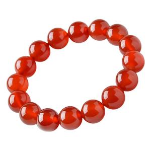 红玛瑙手串女男东海水晶玉髓玉石翡翠散珠手镯蛇本命年红玛瑙手链