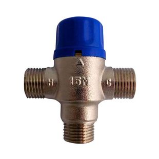 黄铜恒温换向阀 太阳能自动切换阀4六分燃气热水器三通管道分流阀