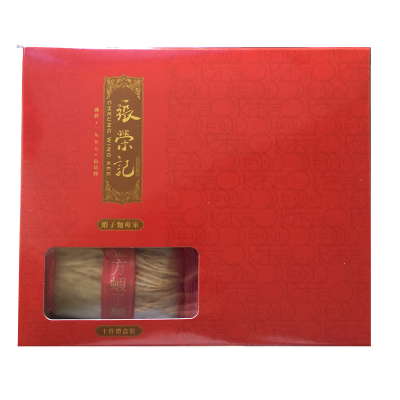 香港69年老店【张荣记竹昇面】原装进口 金方虾子面【600g*1盒】