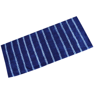 云南大理白族扎花扎染面料 草木蓝染手工拼布diy全棉桌布沙发布料