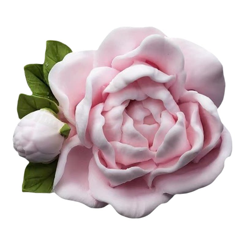 摆件扩香石花朵香栀子花车载香薰