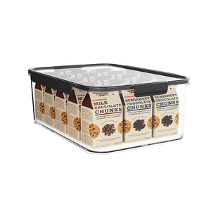 透明收纳盒零食整理盒亚克力长方形储物盒玄关橱柜桌面杂物收纳筐