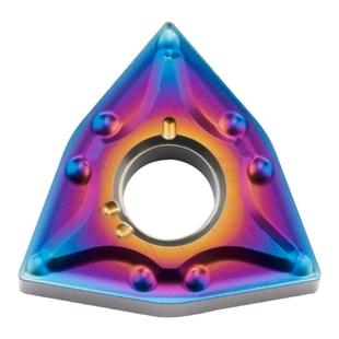 纳米蓝高硬刀片数控外圆内孔发蓝刀粒淬火钢专用硬不锈钢铸铁刀头