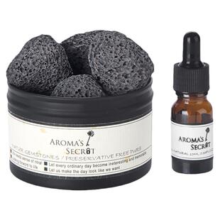 无火香薰精油扩香石家用室内持久桂花火山熏晶石摆件卧室香氛白茶