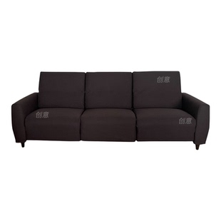 定制宜家鲁勒鲁姆电动躺椅三人沙发套耐猫抓天鹅绒纯棉全包防尘罩