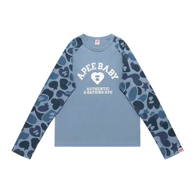 BAPE SS26 APEE by A BATHING APE猿人迷彩长袖T恤甜辣多巴胺风