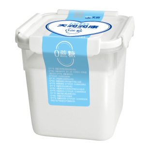 顺丰发新疆天润老酸奶润康零0蔗糖1kg大方桶装全脂发酵乳凝固浓稠