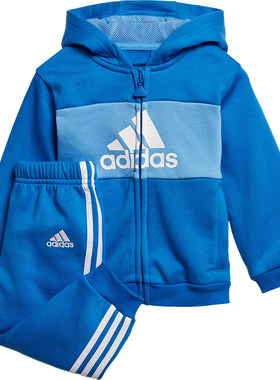 Adidas/阿迪达斯正品新款婴童加绒保暖运动休闲套装ED1165