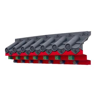 彩绘小号特厚免架子仿古屋檐树脂瓦饭店门头庭院围墙窗户雨搭装饰