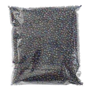 金属色2 3 4MM玻璃米珠散珠串珠子手工diy手链项链耳饰品材料配件