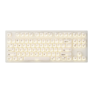 腹灵MK870pro羊脂玉客制化女生机械键盘三模无线蓝牙游戏电竞办公
