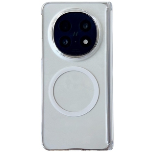 森爽 透明双中轴适用于华为Mate X7手机壳磁吸X6硬壳保护套X5创意荣耀V6高级V5女vs3简约V3男Vs2无线充定位