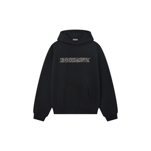 INNERSECT刺绣LOGO连帽卫衣男女宽松落肩袖400克重磅25FW秋冬