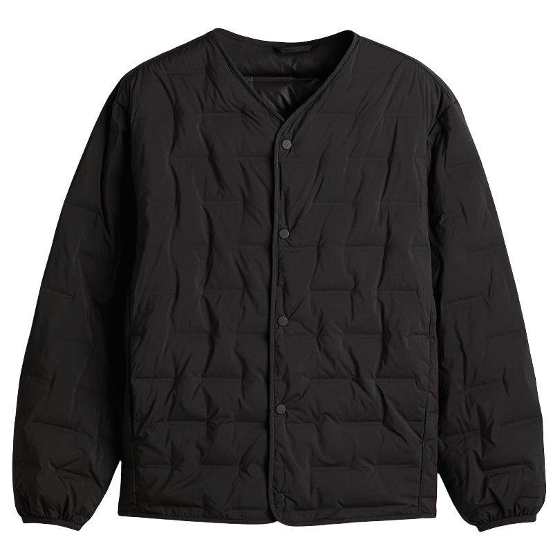 HM男装羽绒服冬季户外运动防风疏水女装轻薄防寒服外套1238584