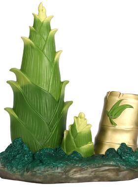 北将黄铜祝福新中式办公摆件