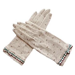 瑞迪卡欧春夏季棉质薄款吸汗透气户外开车骑行遮阳柔软月子手套