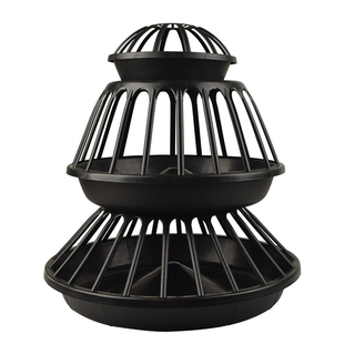 喂鸡食槽新款鸡鸭鹅专用神器圆形鸡槽大鸡食盆新型养鸡自动喂食器