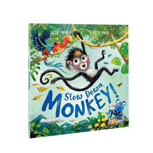 盖世童书 慢慢来，小猴子Slow Down, Monkey 原版进口英语儿童早教阅读故事书启蒙幼儿绘本支持小怪兽点读笔点读心智麦田