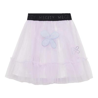 mecity kids童装夏女童网纱梭织半裙596951