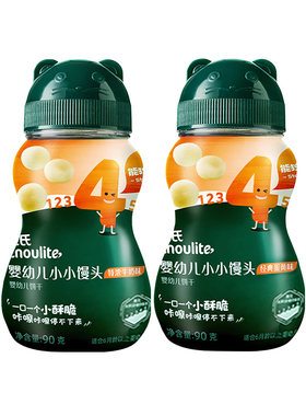 英氏小馒头婴幼儿宝宝零食罐装