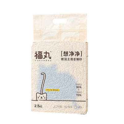 福丸原味混合猫砂2.5KG*4包