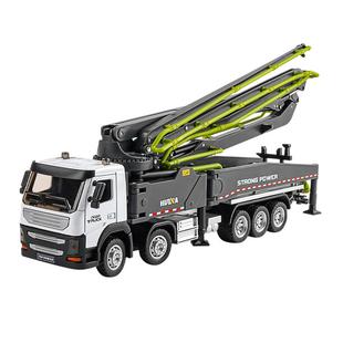 大号合金混泥土泵车玩具儿童男孩仿真耐摔工程车工地水泥输送车