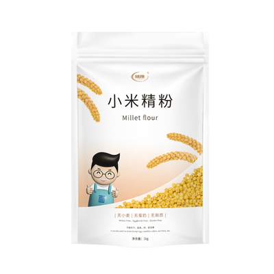 无麸质无小麦纯小米蒸饺水饺面粉