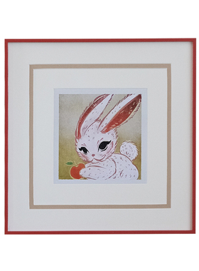 童趣可爱小众中古风卧室装饰画