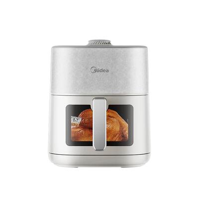 美的新风炎烤空气炸锅家用可视大容量免翻面双热源电炸锅2026新款