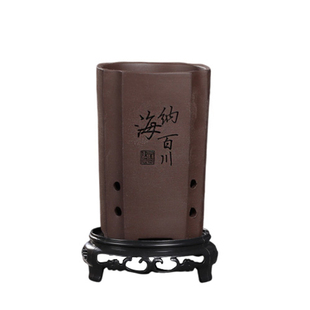 四方高款紫砂兰花蝴蝶兰君子兰透气陶瓷兰草盆多肉花盆专用带托盘