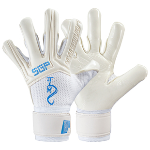 龙事达守门员手套儿童成人门将不带护指人草比赛白色透气大火足球