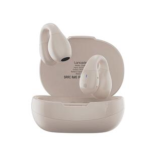 兰士顿夹耳式蓝牙耳机2025新款无线运动气骨传导不入耳挂超长续航