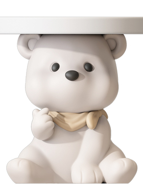 MSKA大熊落地摆件客厅沙发旁茶几