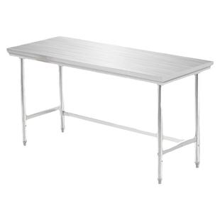 不锈钢工作台单层厨房操作台商用打荷台煤气罐切菜桌子家用灶台架