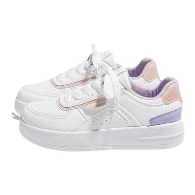 环球新品休闲轻便厚底小白鞋